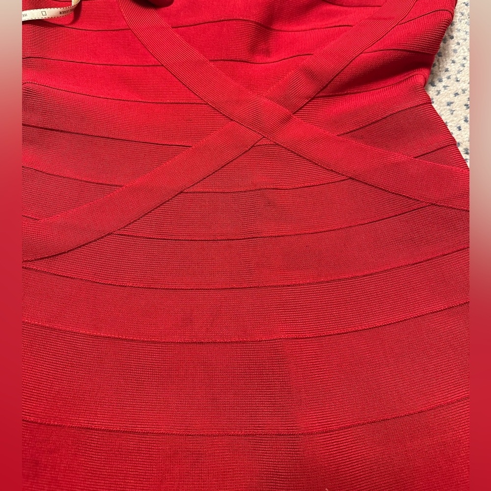 Herve Leger red minidress - Picture 7 of 13